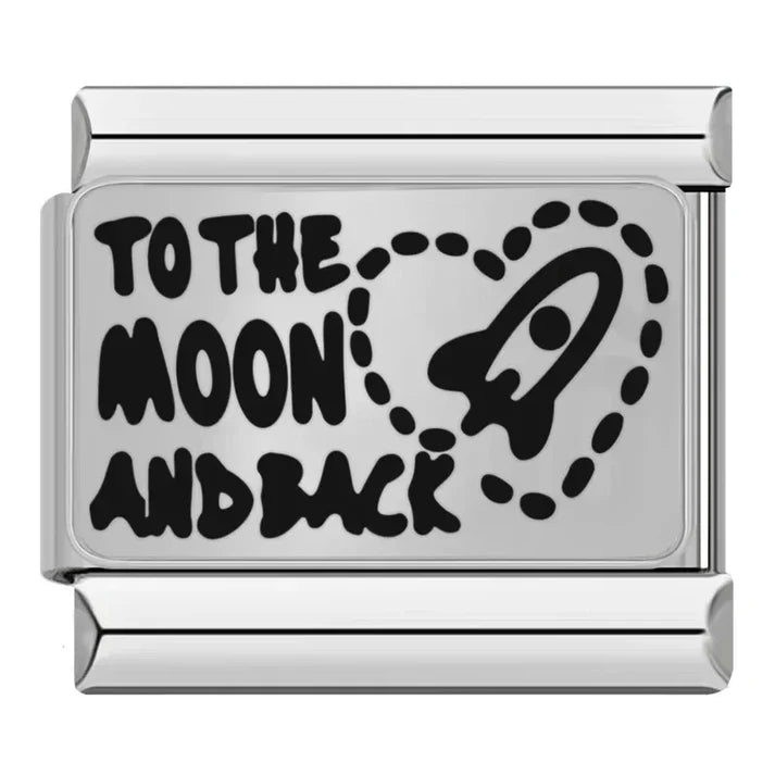To the moon and back - Charm Plata