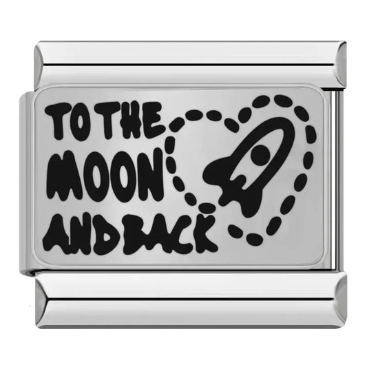To the moon and back - Charm Plata