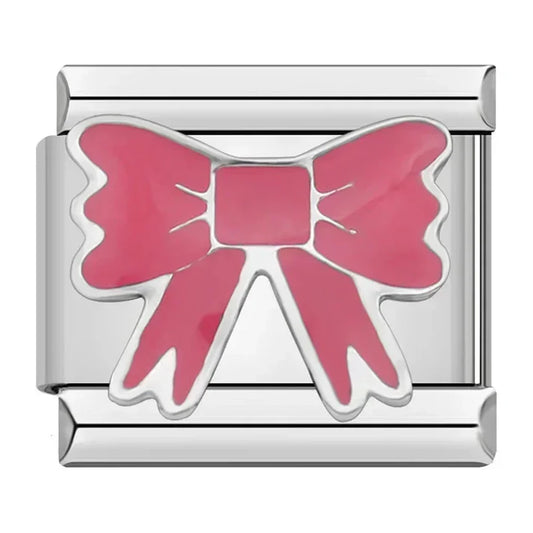 Lazo Rosa - Charm Plata