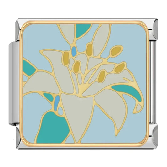 Flor - Charm Plata