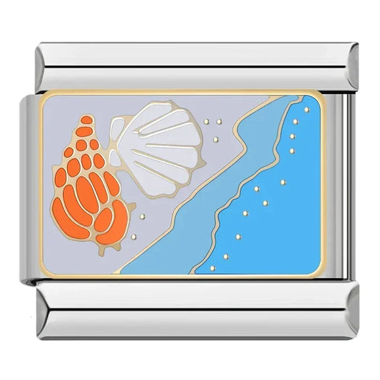 Conchas - Charm Plata