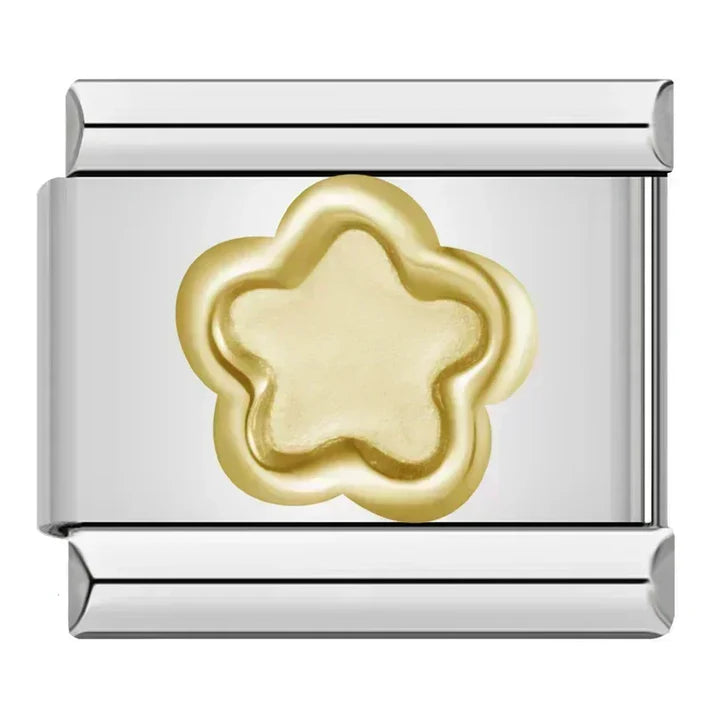 Flor Dorada - Charm Plata