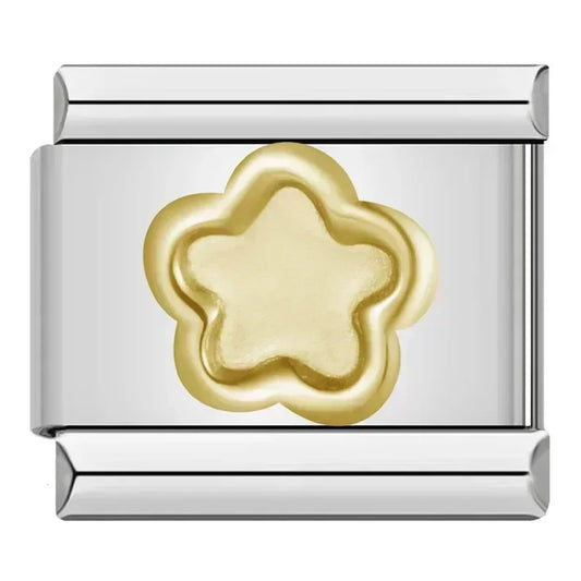 Flor Dorada - Charm Plata